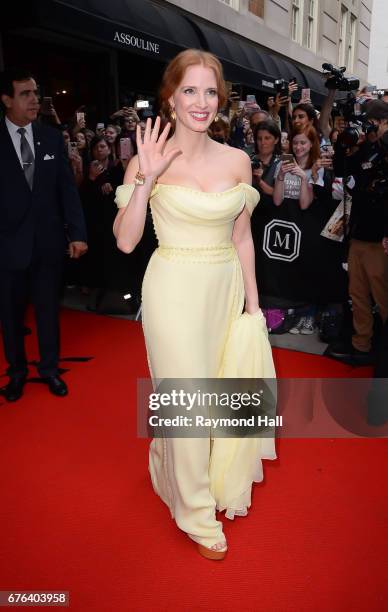 Jessica Chastain attend the 'Rei Kawakubo/Comme des Garcons: Art Of The In-Between' Costume Institute Gala at Metropolitan Museum of Art on May 1,...