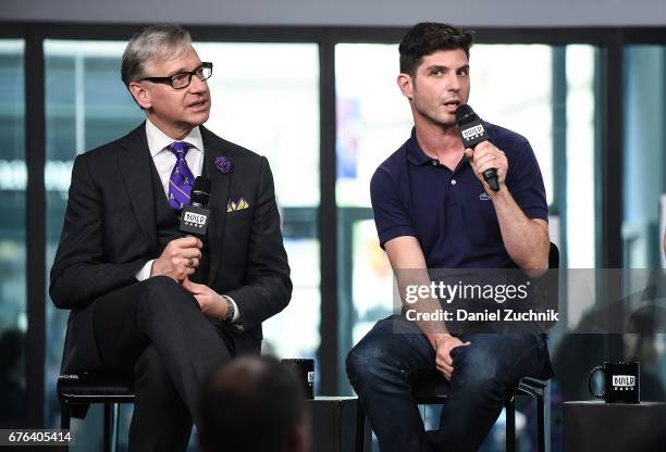 Paul Feig and Jonathan Levine attend the Build Series to discuss the film 'Snatched' at Build Studio on May 2, 2017 in New York City.