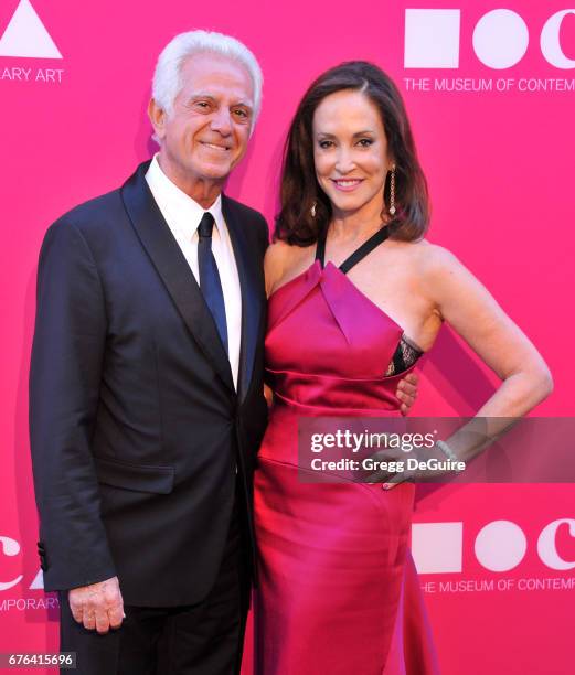 Paul Marciano and Lilly Tartikoff Karatz arrive at the MOCA Gala 2017 at The Geffen Contemporary at MOCA on April 29, 2017 in Los Angeles, California.