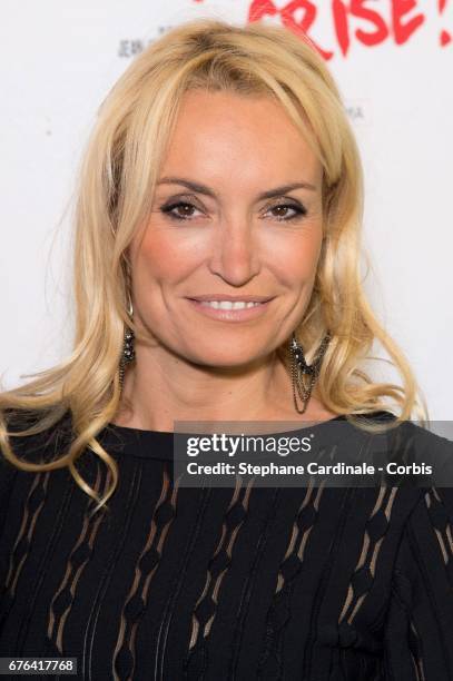 Christelle Bardet attends the "Vive La Crise" Paris Premiere at Cinema Max Linder on May 2, 2017 in Paris, France.