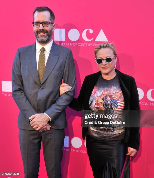 Patrica Arquette and Eric White arrive at the MOCA Gala 2017 at The Geffen Contemporary at MOCA on April 29, 2017 in Los Angeles, California.