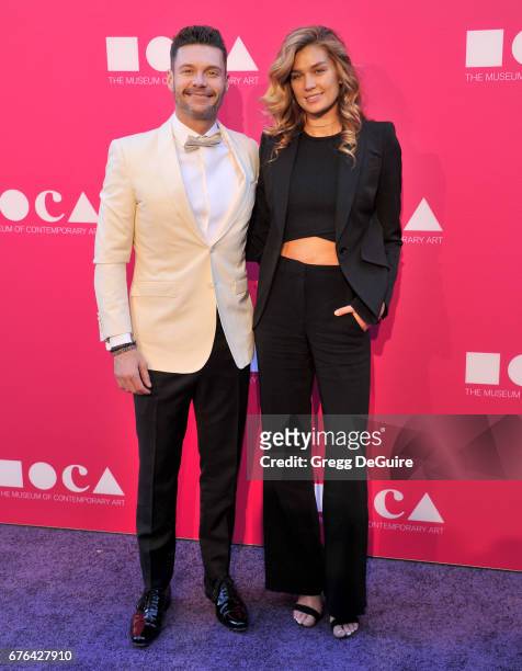 Ryan Seacrest and Shayna Taylor arrive at the MOCA Gala 2017 at The Geffen Contemporary at MOCA on April 29, 2017 in Los Angeles, California.
