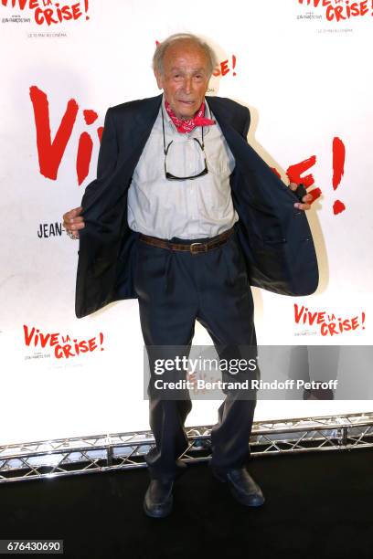 Actor Venantino Venantini attends the "Vive la Crise" Paris Premiere at Cinema Max Linder on May 2, 2017 in Paris, France.