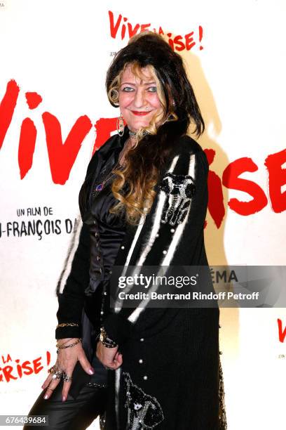 Angelique Litzenburger attends the "Vive la Crise" Paris Premiere at Cinema Max Linder on May 2, 2017 in Paris, France.