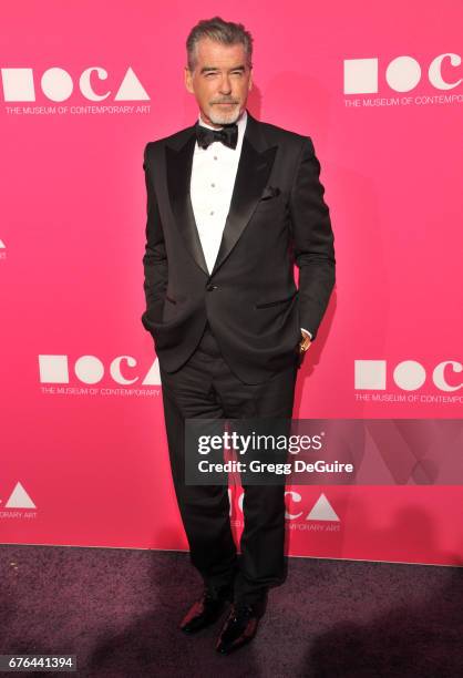 Pierce Brosnan arrives at the MOCA Gala 2017 at The Geffen Contemporary at MOCA on April 29, 2017 in Los Angeles, California.