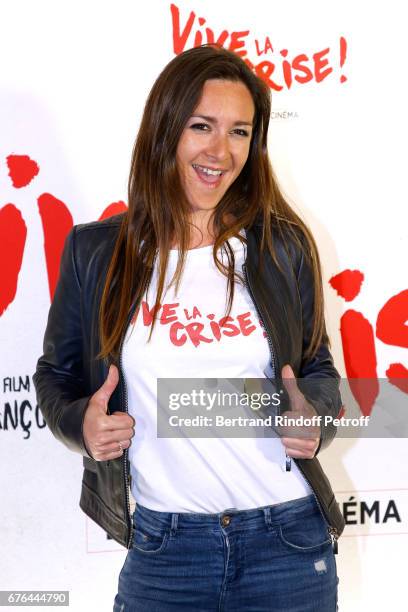 Actress Emmanuelle Boidron attends the "Vive la Crise" Paris Premiere at Cinema Max Linder on May 2, 2017 in Paris, France.