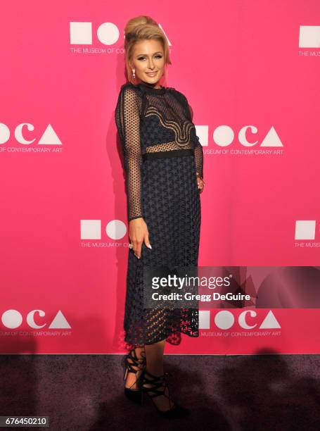 Paris Hilton arrives at the MOCA Gala 2017 at The Geffen Contemporary at MOCA on April 29, 2017 in Los Angeles, California.