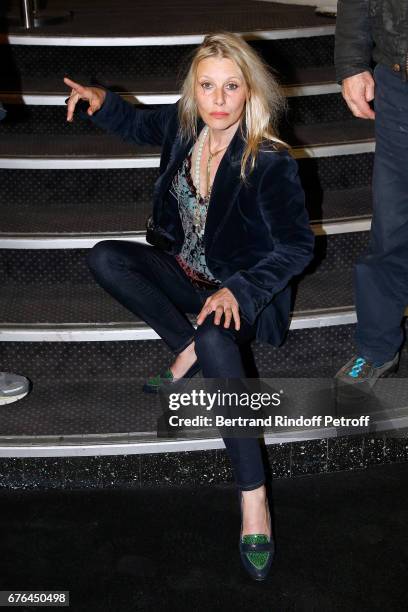 Actress Florence Thomassin attends the "Vive la Crise" Paris Premiere at Cinema Max Linder on May 2, 2017 in Paris, France.