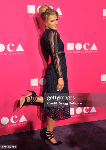 Paris Hilton arrives at the MOCA Gala 2017 at The Geffen Contemporary at MOCA on April 29, 2017 in Los Angeles, California.