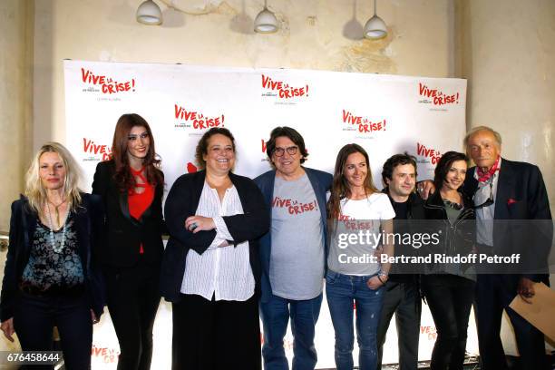 Actors Florence Thomassin, Sophie Vouzelaud, Isabelle de Hertogh, Director Jean-Francois Davy, Emmanuelle Boidron, Franck Molinaro, Amel Annoga and...