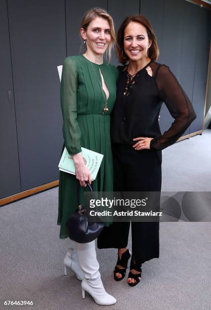 Gabriela Hearst and editor-in-chief of Marie Claire, Anne Fulenwider attend a luncheon hosted by Marie Claire honoring Sheila Nevins, president of...