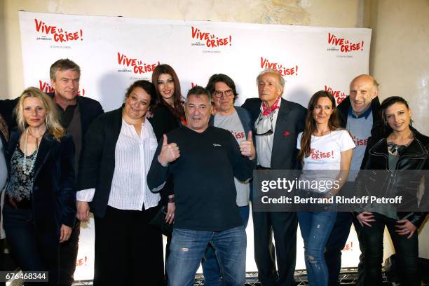 Actors Florence Thomassin, Philippe Caroit Isabelle de Hertogh, Sophie Vouzelaud, Jean-Marie Bigard, Director Jean-Francois Davy, Venantino...