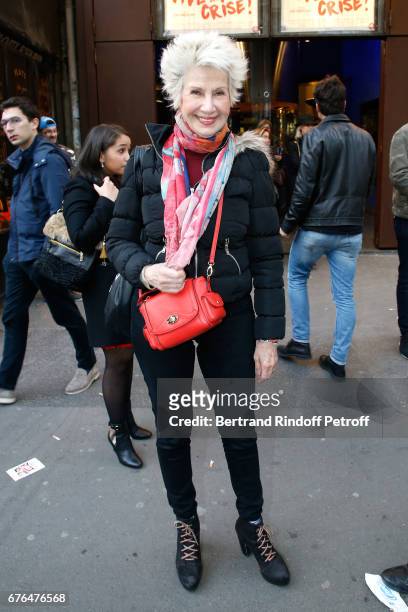 Daniele Gilbert attends the "Vive la Crise" Paris Premiere at Cinema Max Linder on May 2, 2017 in Paris, France.