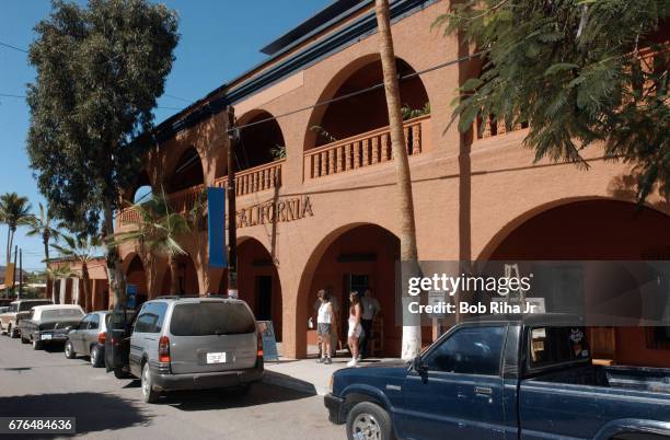 Exterior view of Hotel California, Todos Santos, Baja California, Mexico, February 16, 2003.