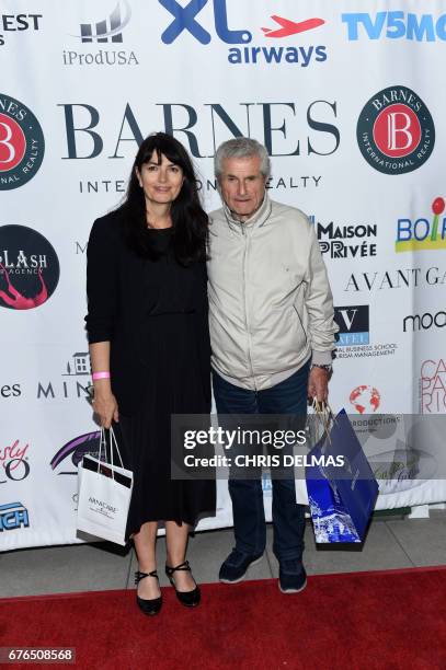 Writer Valerie Perrin and director Claude Lelouch attend the Barnes Los Angeles after-party at COLCOA's Week Of French Film Premieres on April 27 in...