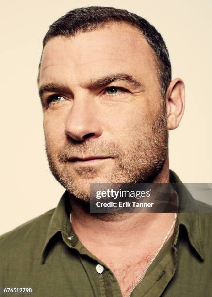 Actor Liev Schreiber from 'Chuck' poses at the 2017 Tribeca Film Festival portrait studio on April 28, 2017 in New York City.