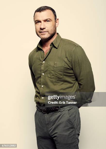 Actor Liev Schreiber from 'Chuck' poses at the 2017 Tribeca Film Festival portrait studio on April 28, 2017 in New York City.