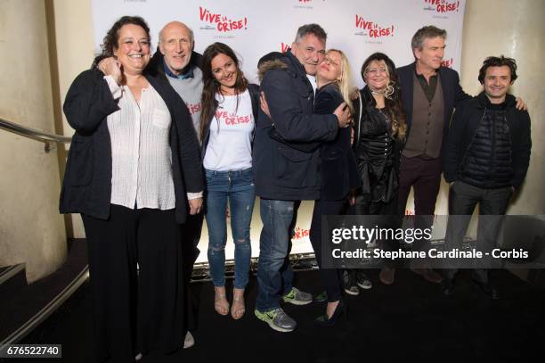 Isabelle de Hertogh, Rufus, Emmanuelle Boidron, Jean-Marie Bigard, Florence Thomassin, Angelique Litzenburger and Philippe Caroit attend the "Vive La...