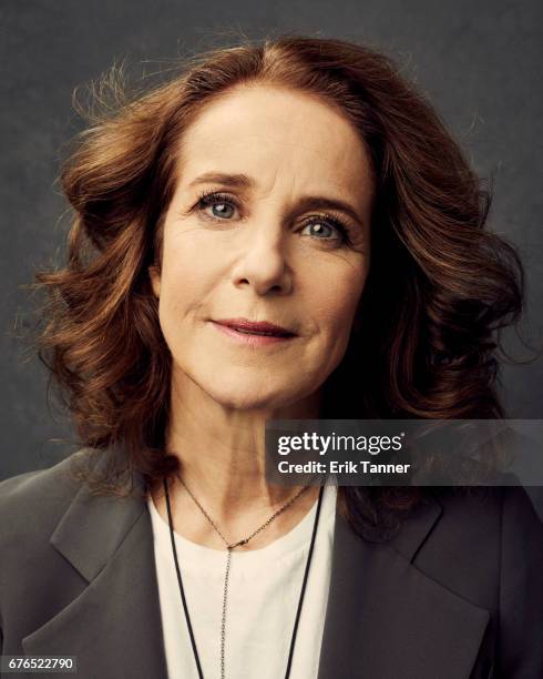 Actress Debra Winger from 'The Lovers' poses at the 2017 Tribeca Film Festival portrait studio on April 23, 2017 in New York City.