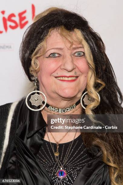 Actress Angelique Litzenburger attends the "Vive La Crise" Paris Premiere at Cinema Max Linder on May 2, 2017 in Paris, France.