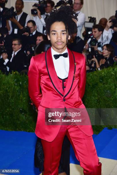 Luka Sabbat arrives at "Rei Kawakubo/Comme des Garcons: Art Of The In-Between" Costume Institute Gala at The Metropolitan Museum on May 1, 2017 in...