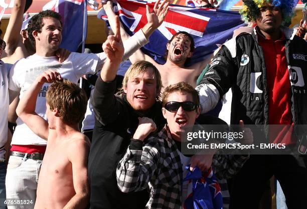 New Zealand fans in the stands