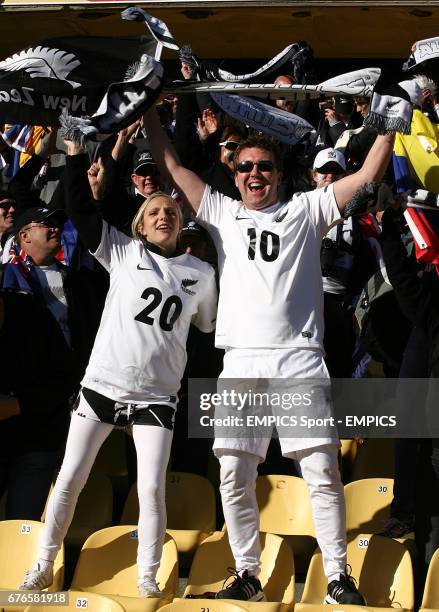 New Zealand fans in the stands