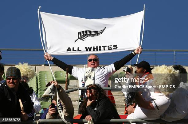 New Zealand fans in the stands.