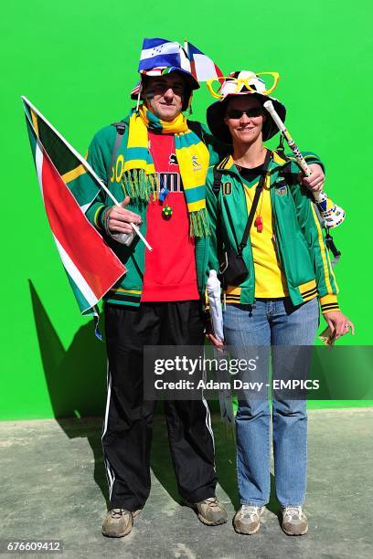 Chile fans outside the Mbombela Stadium