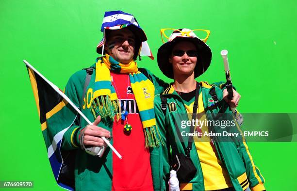 Chile fans outside the Mbombela Stadium