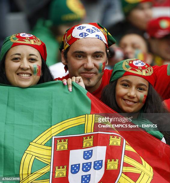 Portugal fans in the stands