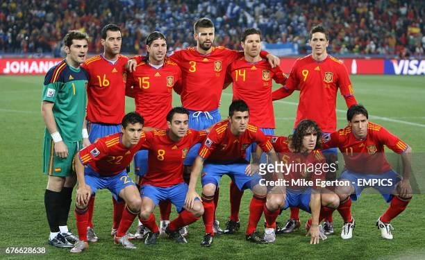Spain team group