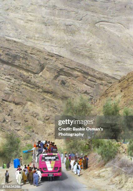 hinglaj festival 2017 - baluchistan plateau stock pictures, royalty-free photos & images
