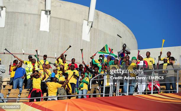 South Africa fans in the stands