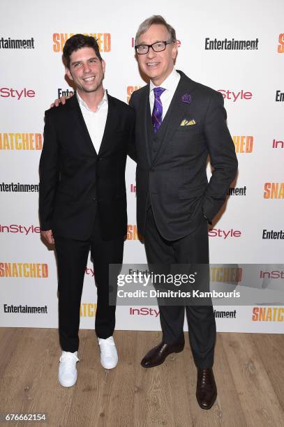 Directors Jonathan Levine and Paul Feig attend the "Snatched" New York Premiere at the Whitby Hotel on May 2, 2017 in New York City.