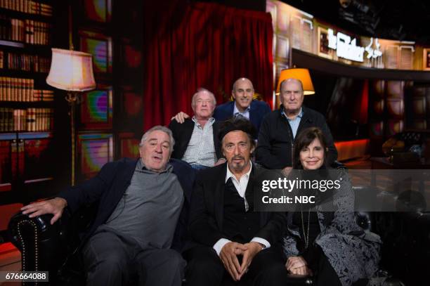 Matt Lauer, Robert De Niro, Al Pacino, James Caan, Robert Duvall and Talia Shire on Saturday, April 29, 2017 --