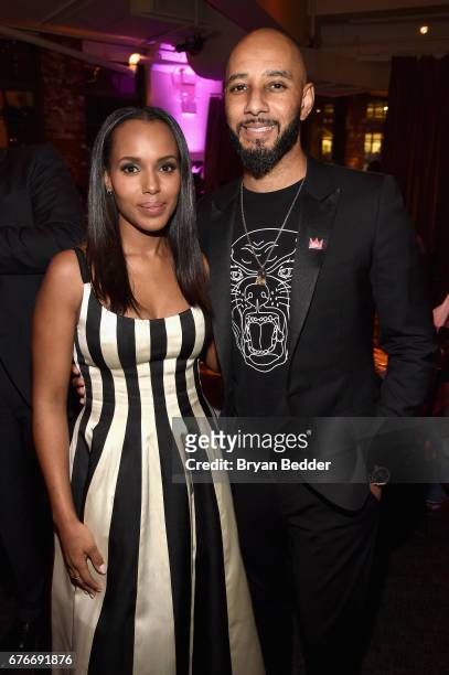 Honoree Kerry Washington and Performer Swizz Beatz attend the Bronx Children's Museum Gala at Tribeca Rooftop on May 2, 2017 in New York City.