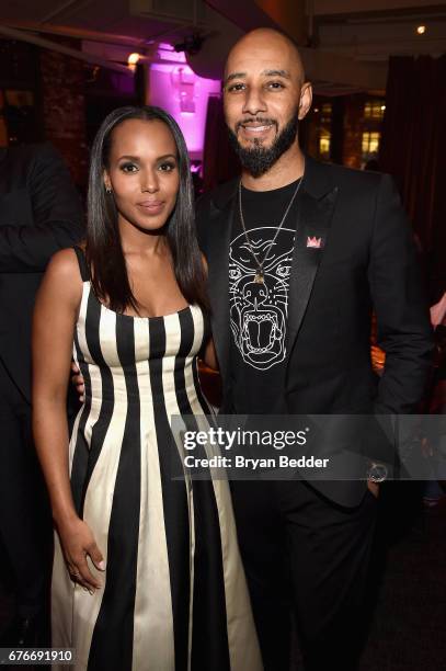 Honoree Kerry Washington and Performer Swizz Beatz attend the Bronx Children's Museum Gala at Tribeca Rooftop on May 2, 2017 in New York City.
