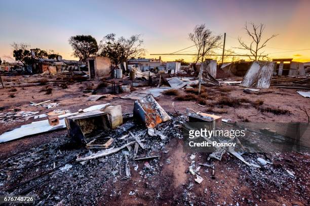distracted by bushfire olary in south australia - australia wildfires stockfoto's en -beelden