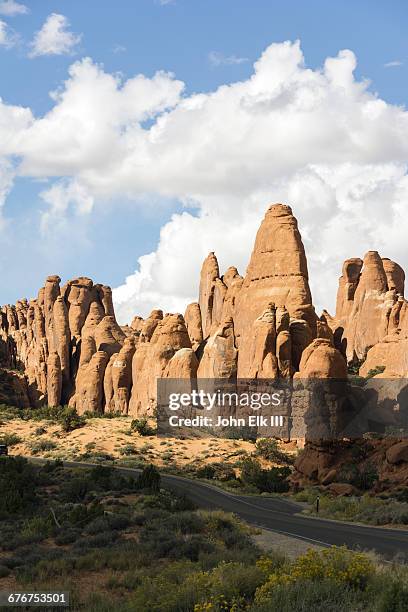 arches national park, fiery furnace - fiery furnace arches national park stock pictures, royalty-free photos & images