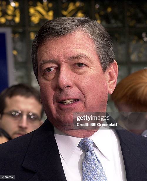 Former U.S. Senator John Ashcroft gives his concession November 8, 2000 in St Louis, MO. Ashcroft begins his Senate confirmation hearings as the new...