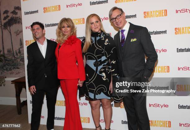 Jonathan Levine, Goldie Hawn, Amy Schumer and Paul Feig attend the "Snatched" New York Premiereat the Whitby Hotel on May 2, 2017 in New York City.