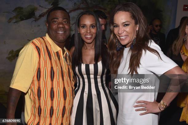 Guest Auctioneer Tracy Morgan, Honoree Kerry Washington and Master of Ceremonies Sunny Hostin attendsthe Bronx Children's Museum Gala at Tribeca...