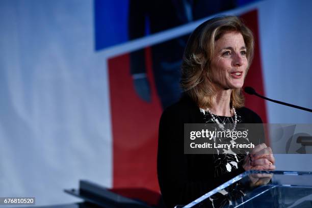 Ambassador Caroline Kennedy speaks at American Visionary: John F. Kennedy's Life and Times debut gala at Smithsonian American Art Museum on May 2,...