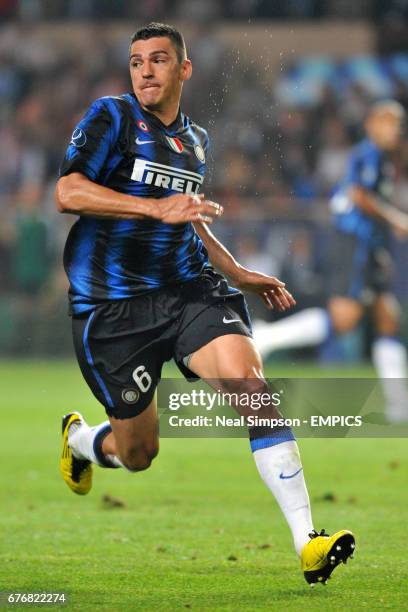 Lucio Inter 360 Internazionale Milano V Atletico Madrid 2010 Stock Photos, High-Res ...