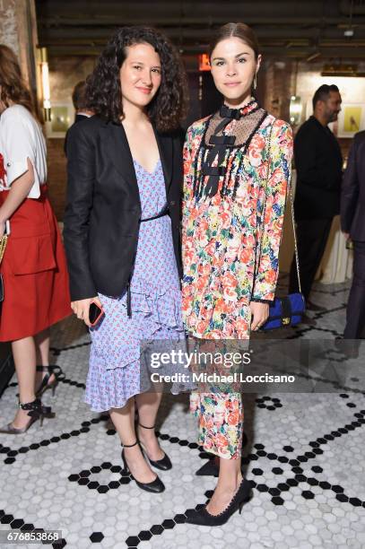 BoF New York Editor Lauren Sherman and Glossier Founder & CEO Emily Weiss attend cocktails hosted by The Business of Fashion to celebrate BoFs...