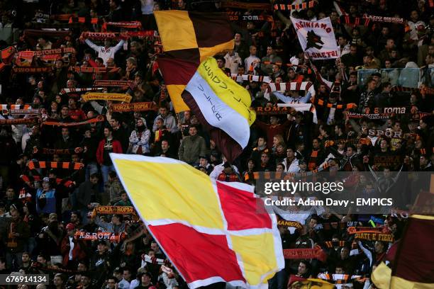 Roma fans in the stand