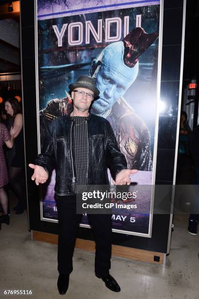 Actor Michael Rooker attends the Guardians Of The Galaxy Vol. 2" - Toronto Screening held at Varsity Theatre on May 2, 2017 in Toronto, Canada.