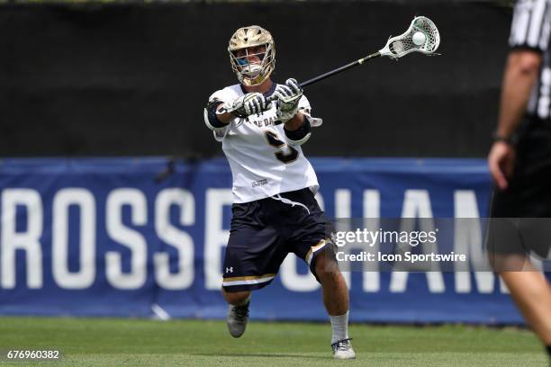 Notre Dame's John Travisano, Jr.. The University of North Carolina Tar Heels played the University of Notre Dame Fighting Irish on April 30 at...