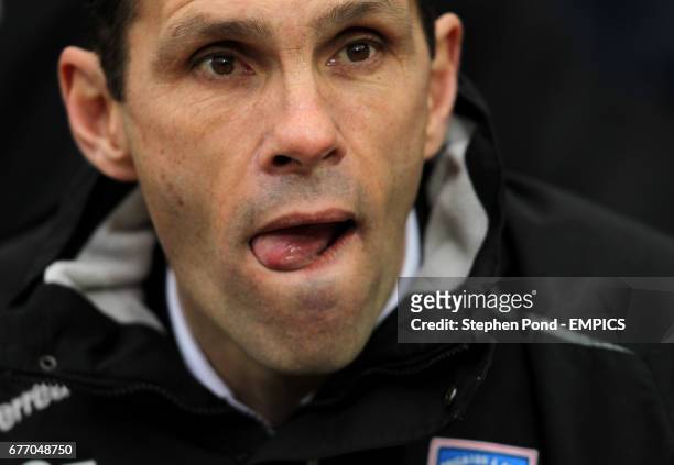 Brighton & Hove Albion's manager Gustavo Poyet on the touchline